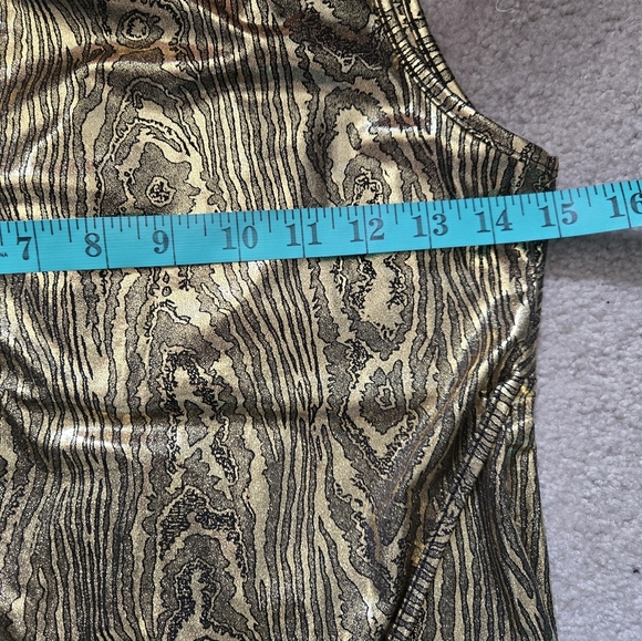 Tally Weijl Gold Sleeveless Women's Top. Size Medium - Picture 8 of 13